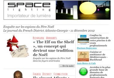 La newsletter French District Boston du Mardi 11 Décembre 2012 - Enquete sur les espions du Pere Noel