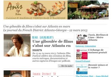 La newsletter French District Boston du Mardi 12 Mars 2013 - Une giboulee de films s'abat sur Atlanta en mars