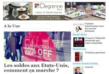 La newsletter French District Boston du Mardi 13 Janvier 2015 - Les soldes aux Etats-Unis