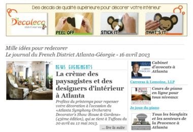 La newsletter French District Boston du Mardi 16 Avril 2013 - Mille idees pour redecorer