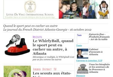 La newsletter French District Boston du Mardi 16 Octobre 2012 - Quand le sport peut en cacher un autre