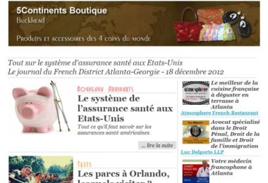 La newsletter French District Boston du Mardi 18 Décembre 2012 - Tout sur le systeme d'assurance sante aux Etats-Unis