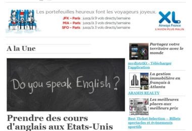 La newsletter French District Boston du Mardi 2 Juin 2015 - Prendre des cours d'anglais aux Etats-Unis