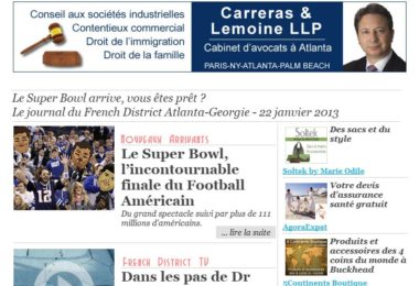 La newsletter French District Boston du Mardi 22 Janvier 2013 - Le Super Bowl arrive