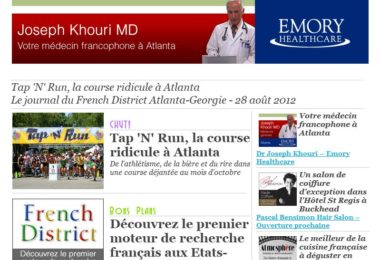 La newsletter French District Boston du Mardi 28 Août 2012 - Tap 'N' Run