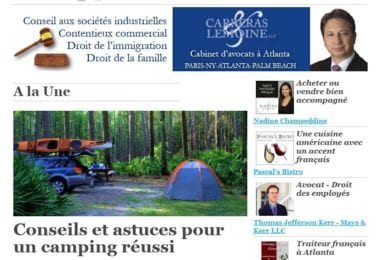 La newsletter French District Boston du Mardi 29 Avril 2014 - Camper malin chez les Géorgiens