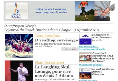 La newsletter French District Boston du Mardi 3 Septembre 2013 - Du rafting en Georgie