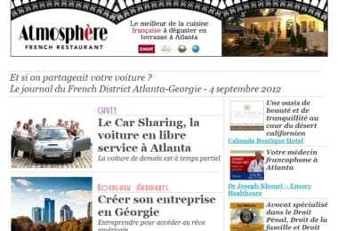 La newsletter French District Boston du Mardi 4 Septembre 2012 - Et si on partageait votre voiture ?