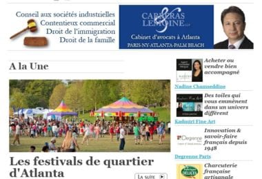 La newsletter French District Boston du Mardi 7 Avril 2015 - Les festivals de quartier d'Atlanta