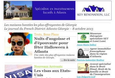 La newsletter French District Boston du Mardi 8 Octobre 2013 - Les maisons hantées les plus effrayantes de Géorgie
