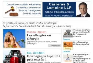 La newsletter French District Boston du Mardi 9 Avril 2013 - Ca gratte