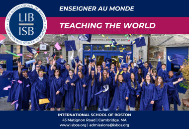 Félicitations aux élèves de la Promotion 2023 du Lycée International de Boston!