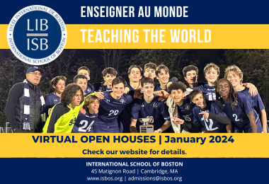 Portes ouvertes virtuelles au Lycée International de Boston (LIB)