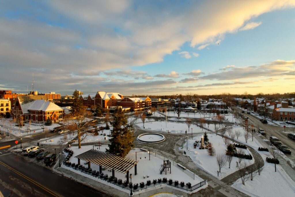 Le parc Shain à Birmingham, dans le Michigan