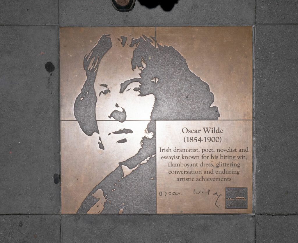 Oscar Wilde sur le Rainbow Honor Walk à Castro, San Francisco