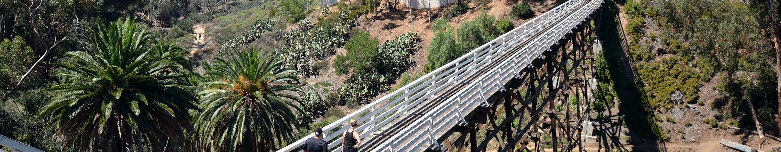 Le pont en bois de Quince Street à San Diego