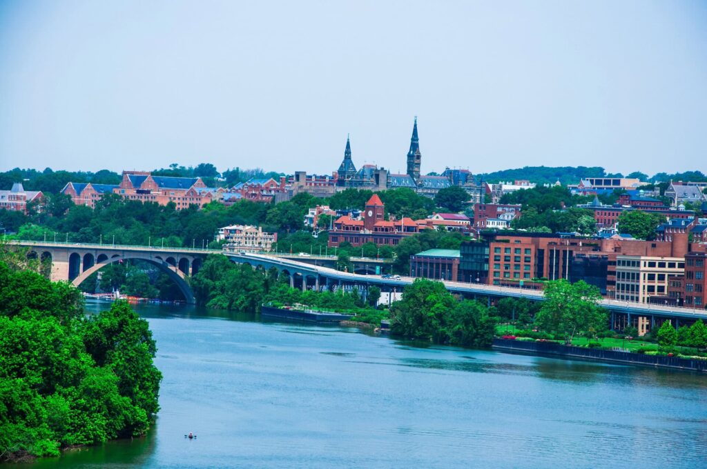 Le quartier de Georgetown à Washington D.C.