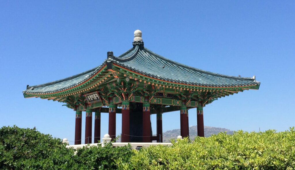 La Korean Bell of Friendship sur la peninsule de Palos Verdes