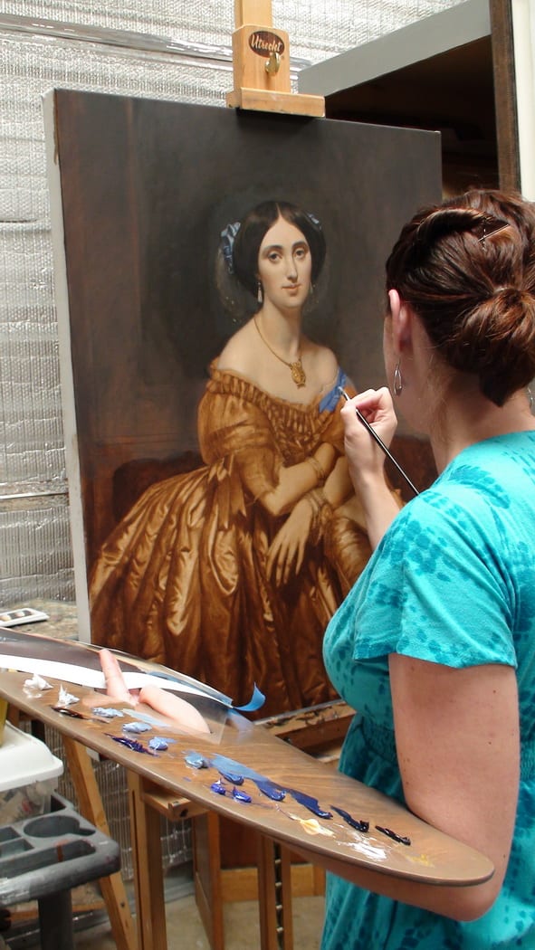 La peinture comme les Grands Maîtres 