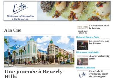La newsletter French District Boston du Jeudi 10 Août 2017 - 1 jour dans la ville la plus célèbre de Californie