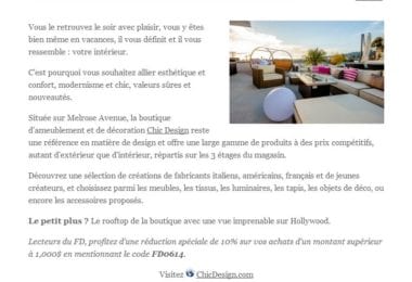 La newsletter French District Boston du Jeudi 10 Juillet 2014 - L'ete en Californie du sud - Best of numero 2
