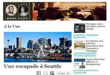 La newsletter French District Boston du Jeudi 12 Février 2015 - Une escapade a Seattle