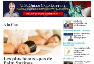 La newsletter French District Boston du Jeudi 14 Septembre 2017 - Pauses aquatiques au milieu du désert