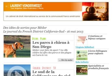 La newsletter French District Boston du Jeudi 16 Mai 2013 - Des idees de sorties pour Medor