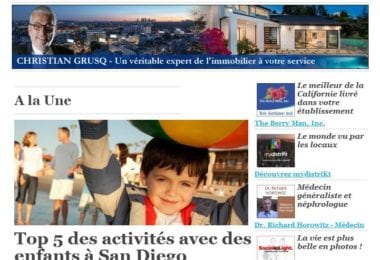 La newsletter French District Boston du Jeudi 20 Juillet 2017 - San Diego pour les mini-aventuriers