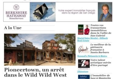 La newsletter French District Boston du Jeudi 21 Août 2014 - Arret dans le Wild Wild West