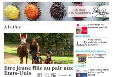 La newsletter French District Boston du Jeudi 23 Octobre 2014 - Etre jeune fille au pair aux Etats-Unis