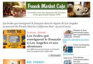 La newsletter French District Boston du Jeudi 25 Avril 2013 - Les ecoles qui enseignent le francais dans la region de Los Angeles