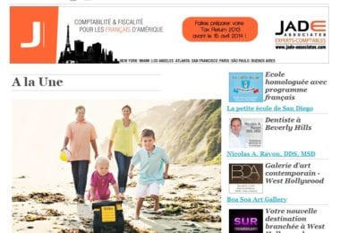 La newsletter French District Boston du Jeudi 27 Mars 2014 - S’occuper en famille a Santa Barbara