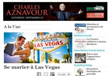 La newsletter French District Boston du Jeudi 29 Mai 2014 - Se marier a Las Vegas