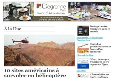 La newsletter French District Boston du Jeudi 30 Avril 2015 - 10 sites americains a survoler en helicoptere