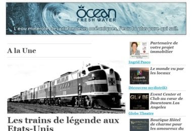 La newsletter French District Boston du Jeudi 30 Juin 2016 - Les trains de légende aux Etats-Unis