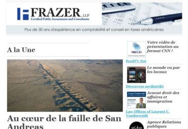 La newsletter French District Boston du Jeudi 31 Mars 2016 - La faille de San Andreas