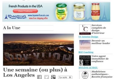 La newsletter French District Boston du Jeudi 9 Octobre 2014 - Une semaine (ou plus) a Los Angeles
