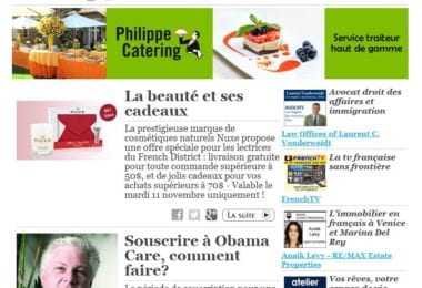 La newsletter French District Boston du Mardi 11 Novembre 2014 - Networking et Bonnes Adresses en Californie du sud