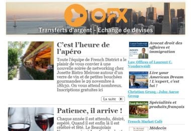 La newsletter French District Boston du Mardi 14 Novembre 2017 - A vos agendas