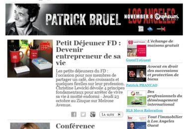 La newsletter French District Boston du Mardi 14 Octobre 2014 - Networking et Bonnes Adresses en Californie du sud
