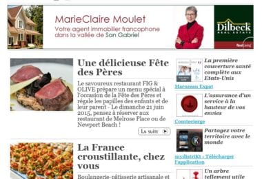 La newsletter French District Boston du Mardi 16 Juin 2015 - Networking et Bonnes Adresses en Californie du sud