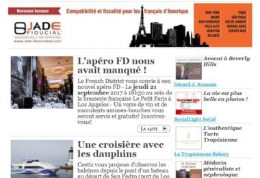 La newsletter French District Boston du Mardi 19 Septembre 2017 - Un verre de vin entre nous