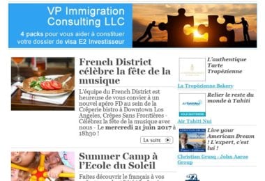 La newsletter French District Boston du Mardi 20 Juin 2017 - Demain