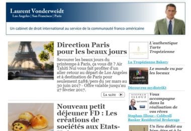 La newsletter French District Boston du Mardi 21 Février 2017 - Dodo à LA