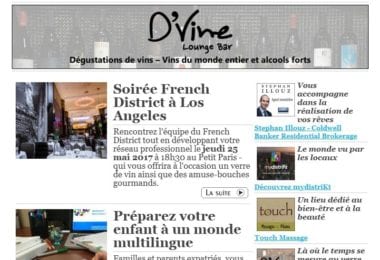 La newsletter French District Boston du Mardi 23 Mai 2017 - Jeudi on va à Paris