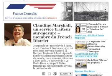 La newsletter French District Boston du Mardi 23 Septembre 2014 - Networking et Bonnes Adresses en Californie du sud