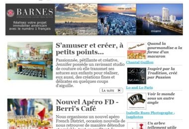 La newsletter French District Boston du Mardi 28 Avril 2015 - Networking et Bonnes Adresses en Californie du sud