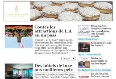 La newsletter French District Boston du Mardi 29 Août 2017 - Je passe partout à Los Angeles
