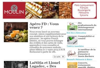 La newsletter French District Boston du Mardi 3 Mars 2015 - Networking et Bonnes Adresses en Californie du sud
